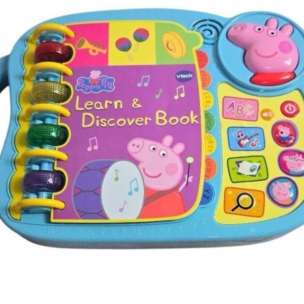 VTech Peppa Pig Learn & Discover Book - Blue and Multicolor